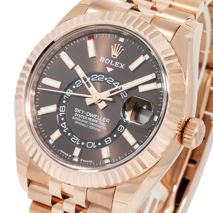 ROLEX SKY DWELLER - GOLD CHOCLOATE
