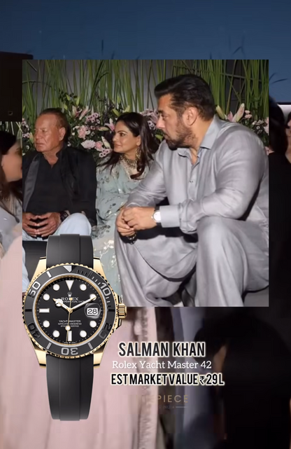 ROLEX YACHT MASTER - GOLD BLACK