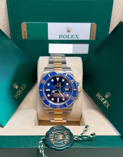 ROLEX SUBMARINER DATE JUST - BLUE GOLD