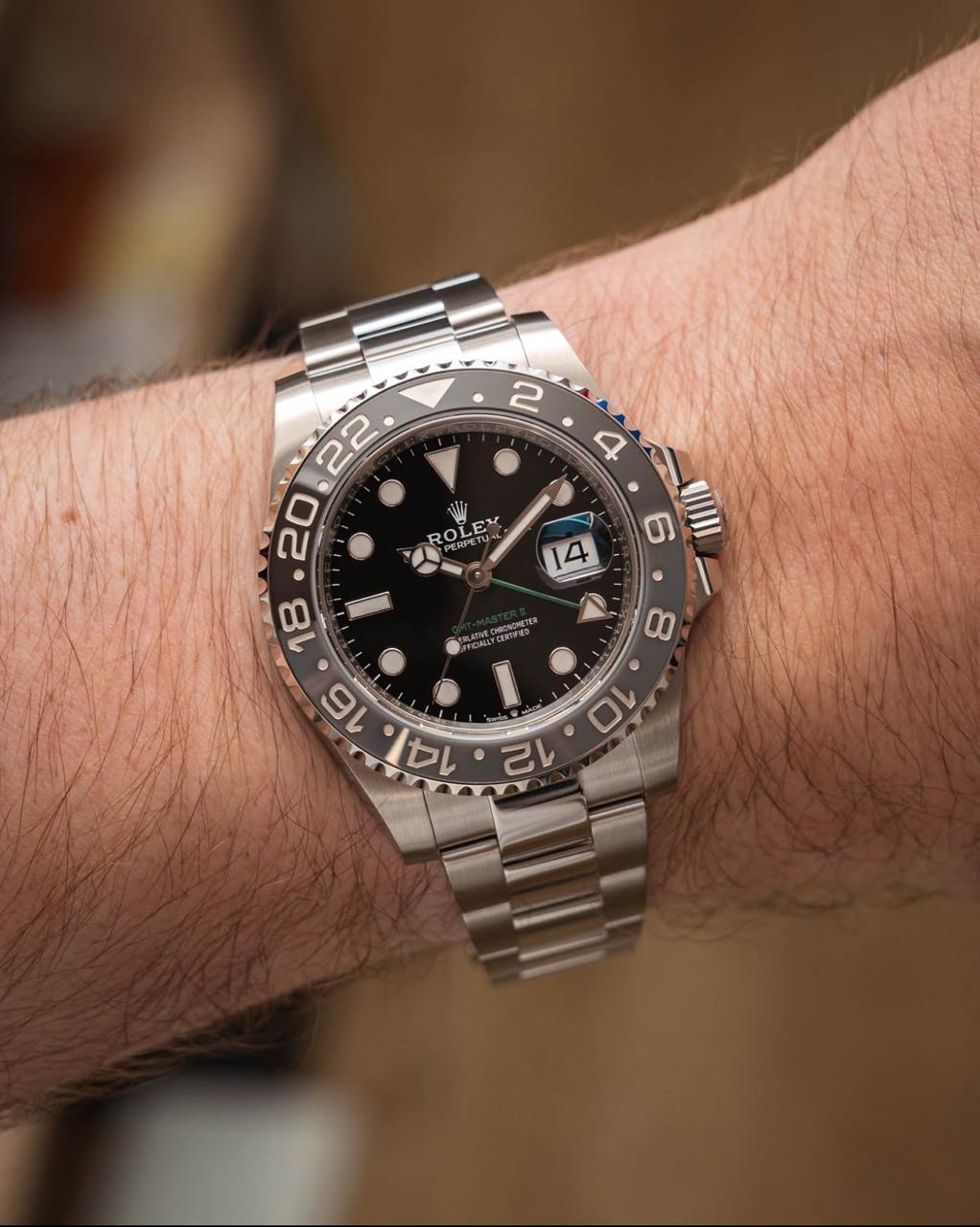 ROLEXX GMT Master 2 - SILVER BLACK (Bruice Wayne)