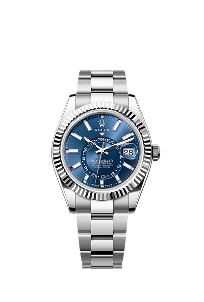 ROLEX SKY DWELLER -  SILVER Blue