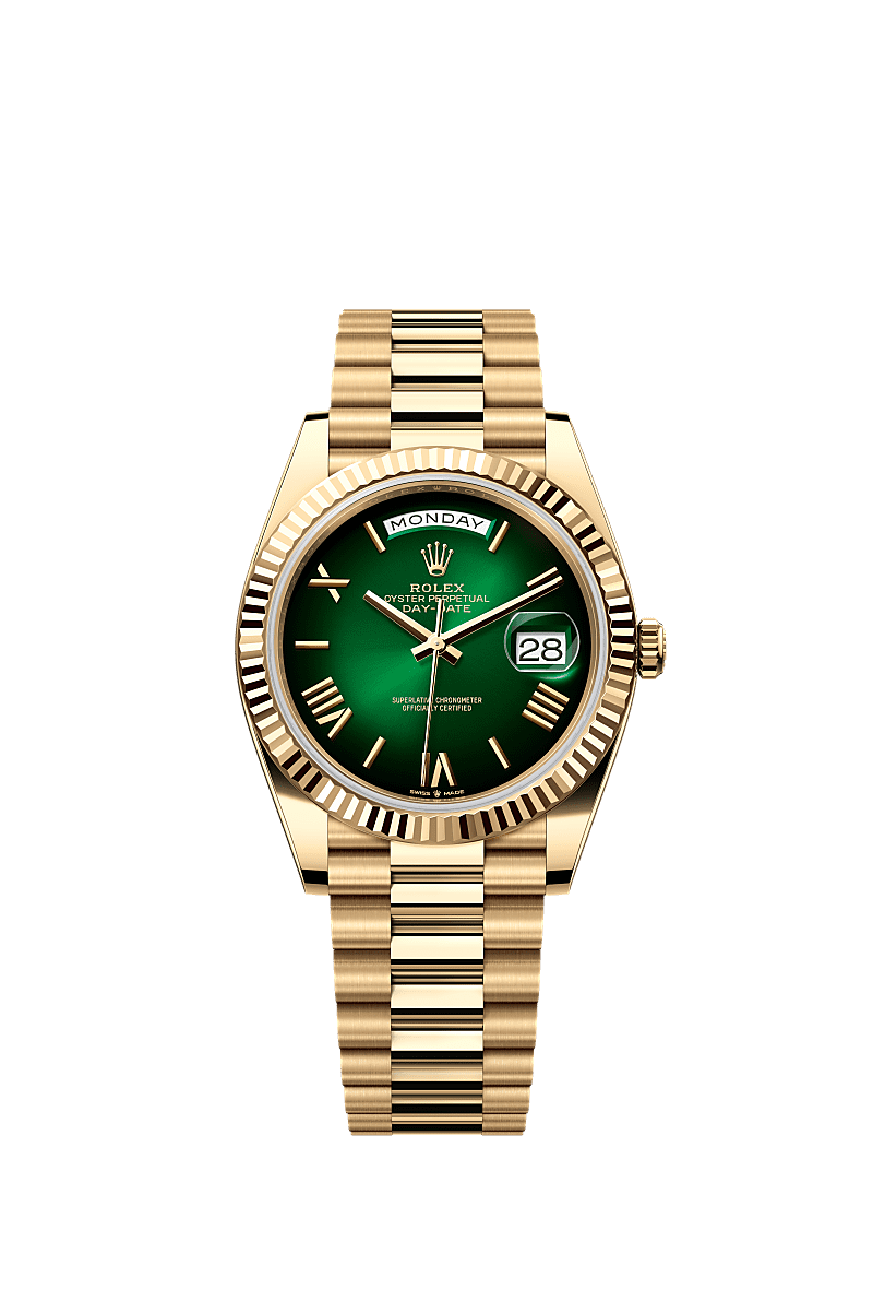 ROLEX DAY DATE Green Ombre Dial (Full Kit)