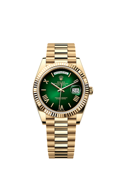 ROLEX DAY DATE Green Ombre Dial (Full Kit)