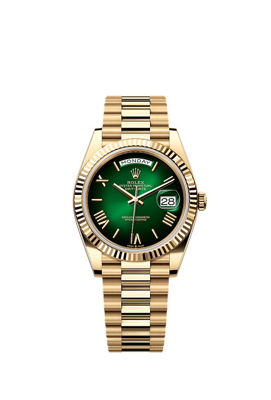 ROLEX DAY DATE Green Ombre Dial (Full Kit)