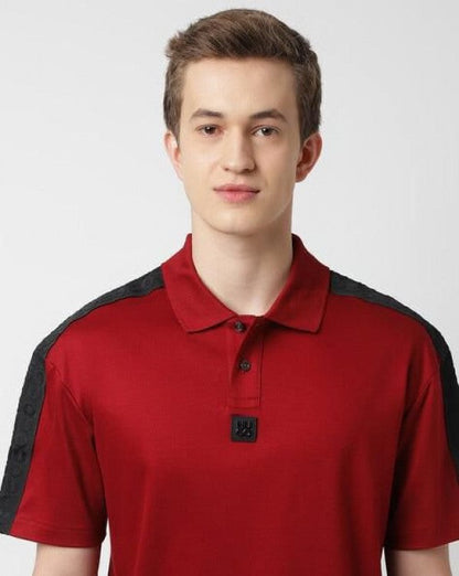 HUGO BOSS RED IMPORTED POLOS H1