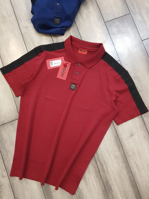 HUGO BOSS RED IMPORTED POLOS H1