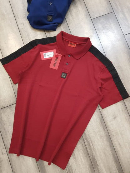 HUGO BOSS RED IMPORTED POLOS H1