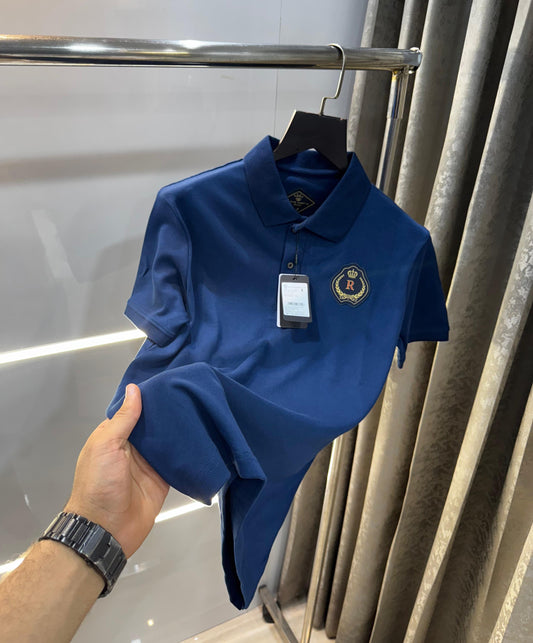 RARE RABBIT PREMIUM PETROL BLUE POLO RR