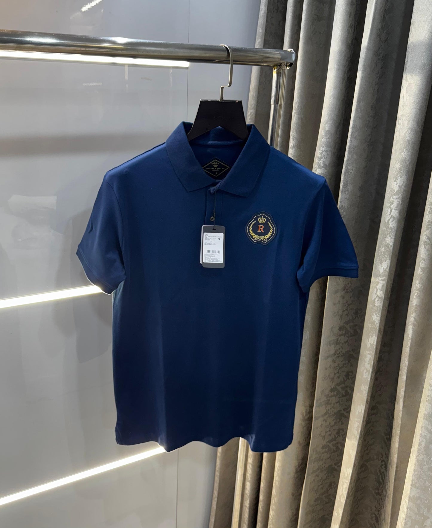 RARE RABBIT PREMIUM PETROL BLUE POLO RR