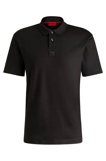 HUGO BOSS JET BLACK IMPORTED POLOS H1
