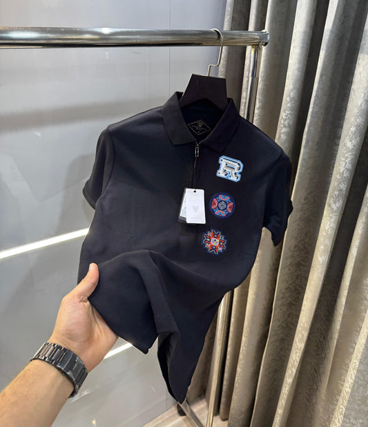 RARE RABBIT PREMIUM BLACK POLO RR