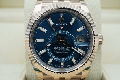 ROLEX SKY DWELLER - GOLD BLUE